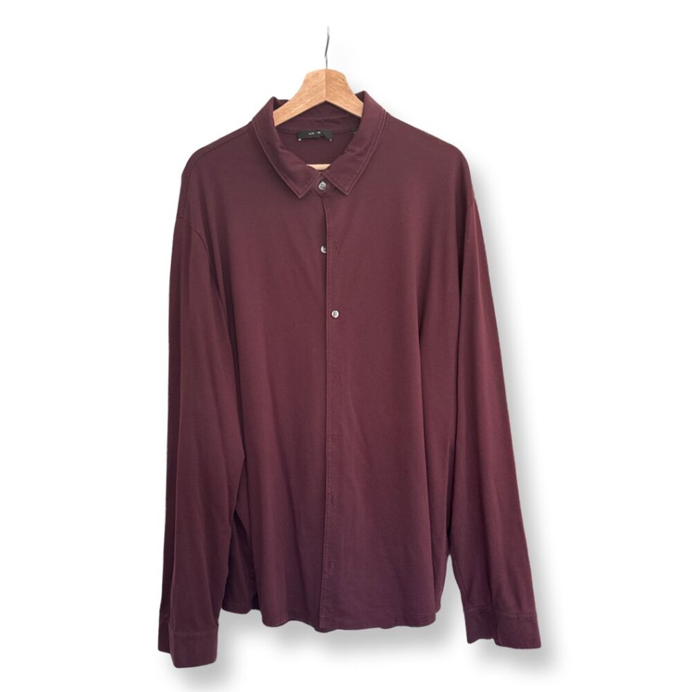 Vince Mens Long Sleeve Button Up, XXL